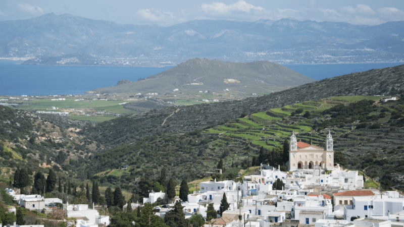 views of lefkes which is where to stay on paros for peace and quiet