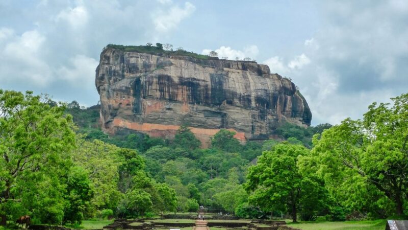 The view of Lion Rock from near the entrance