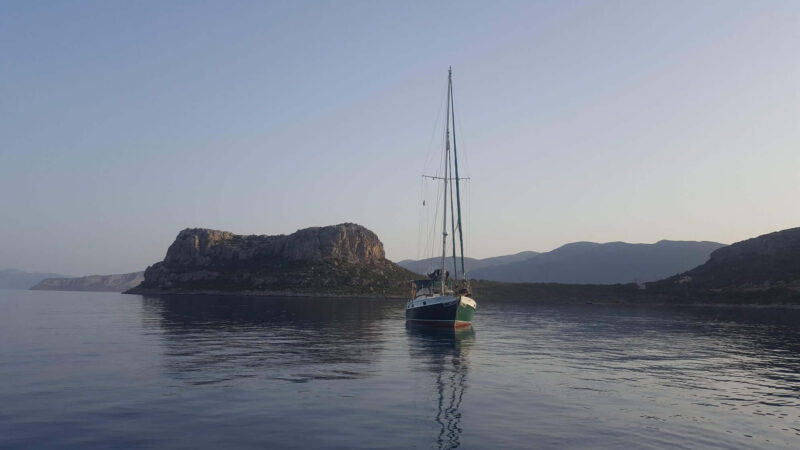 a sailboat on the ocean