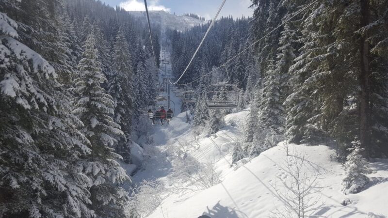 a chair life on a ski mountain