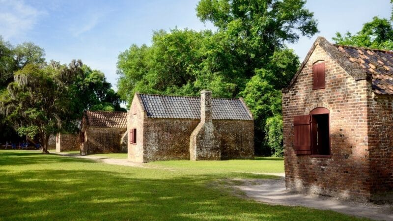 An example of some of the plantation slave buidlings