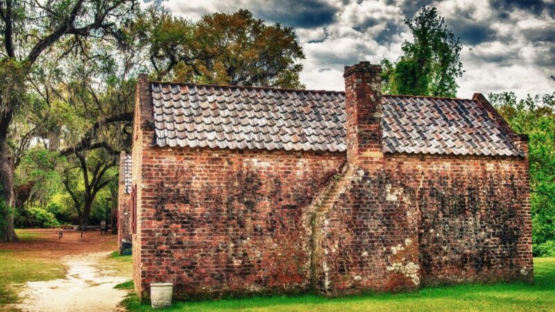 One of the slave cabins at boone hall plantation, charleston