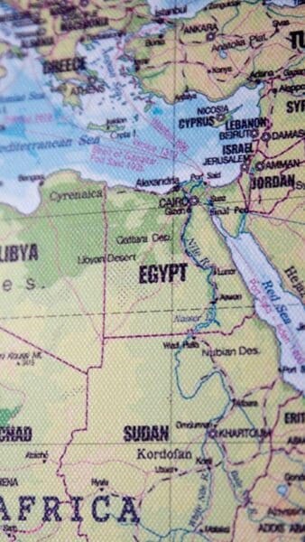 map of northern africa