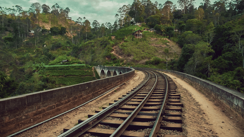 Nine Arch Bridge in Sri Lanka