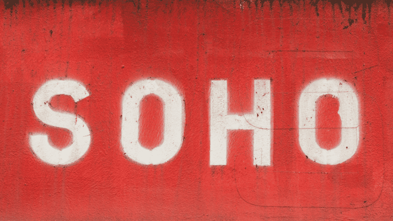 a big soho sign