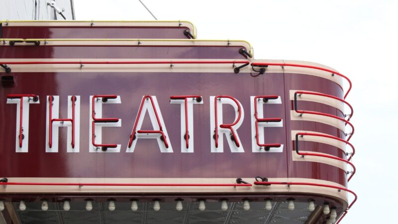 a big theatre sign from the west end in london