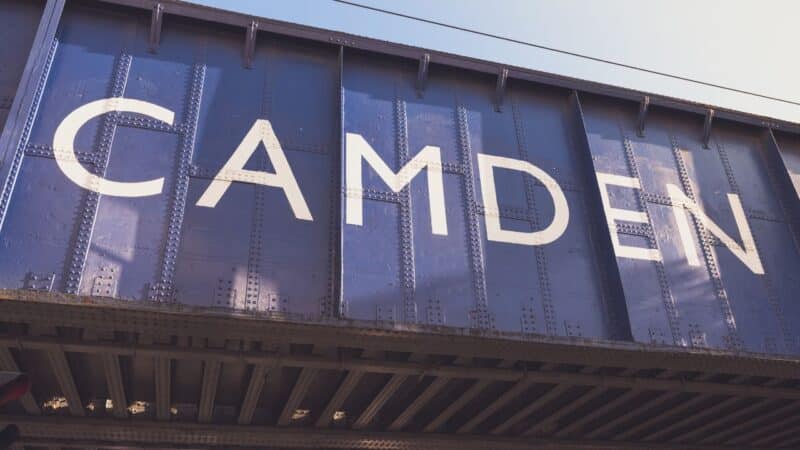 a massive camden sign