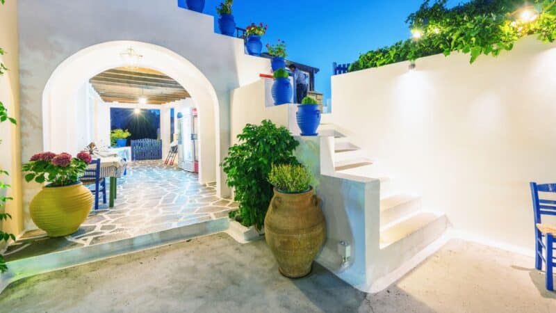white washed buildings in kos