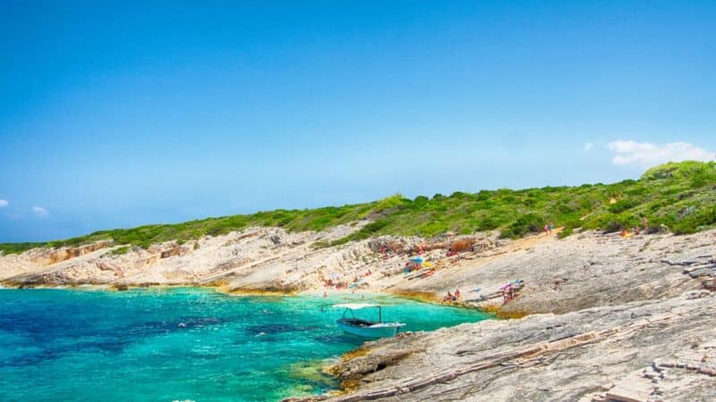 Proizd island beach in Korcula