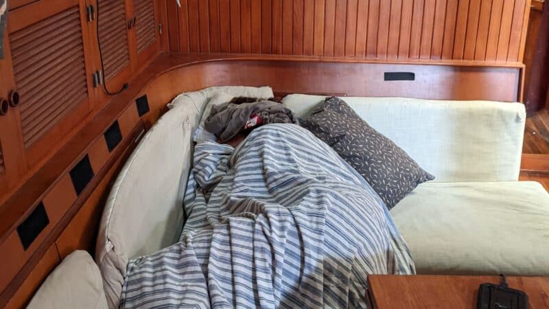 a man passed out after storm sailing