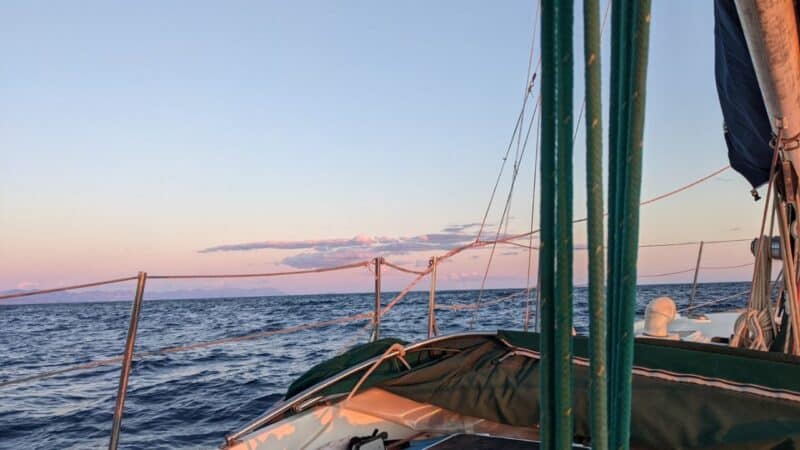 sunrise at sea