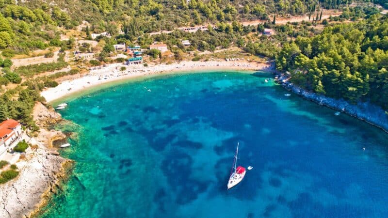 Korcula's most famous beach
