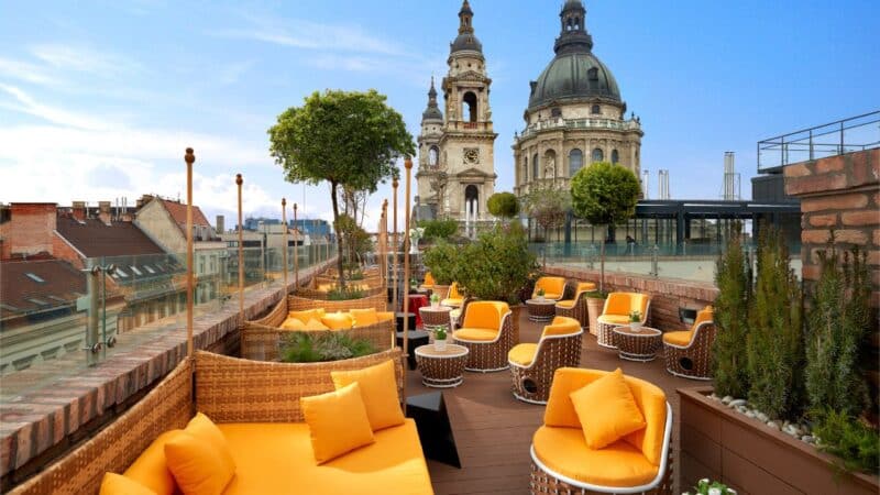 The rooftop of the beautiful Aria Boutique hotel
