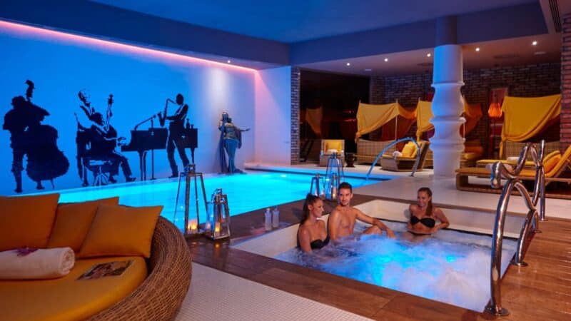 the spa of the aria boutique hotel in budapest