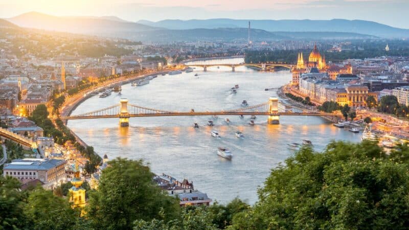 the river danube in budapest