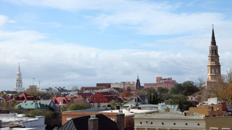 fantastic views over Charleston SC