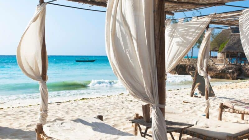 a honeymoon hotel in Zanzibar