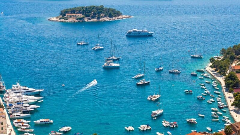 A view of Hvar harbour
