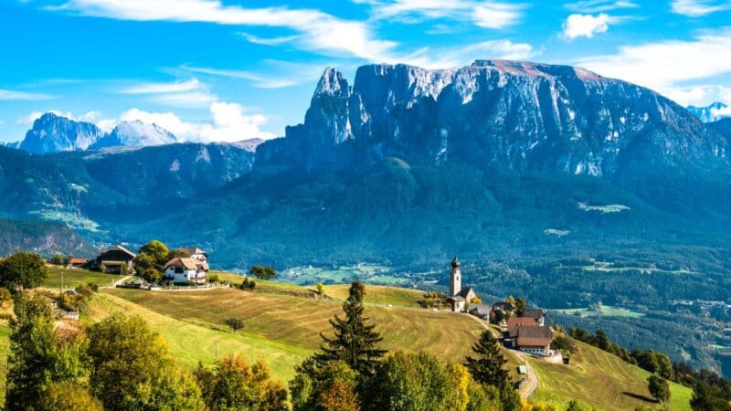 some beautiful mountains in northern italy