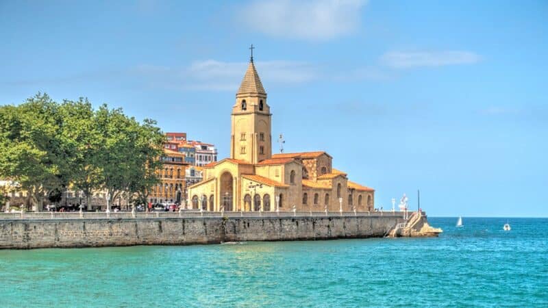 a church beside the sea