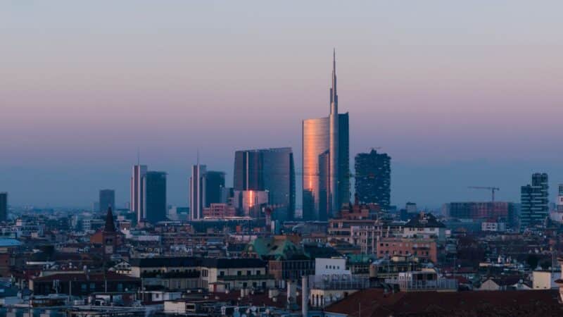 the modern city of milan
