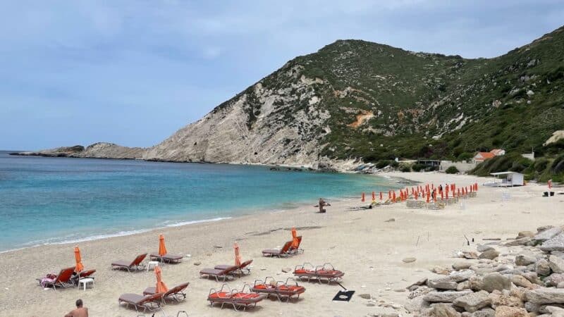 spending the day at the beach on a 3 days in kefalonia itinerary