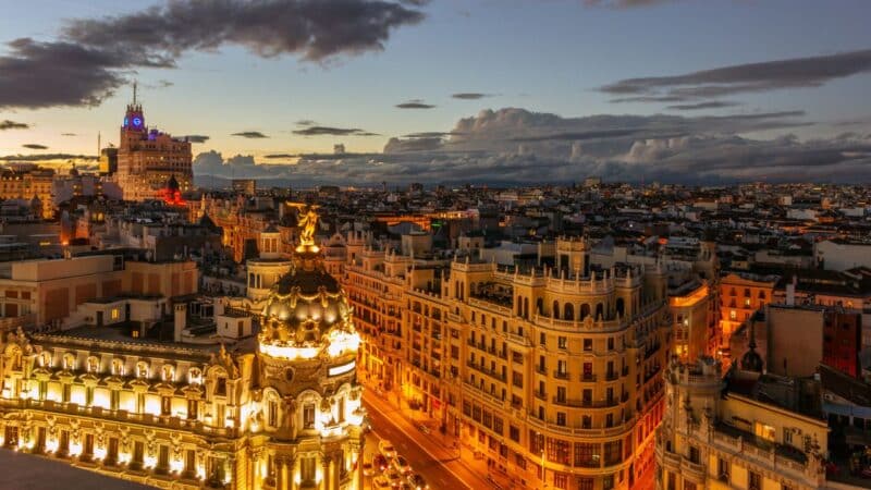 madrid at night