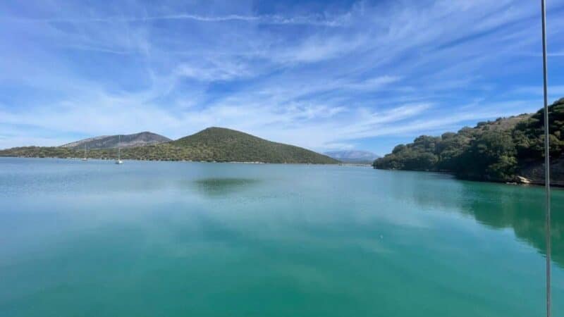 the sea as calm as lake