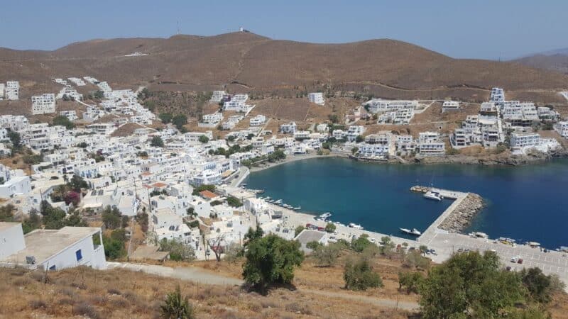 a greek town and pretty harbour that has inspired many greek quotes