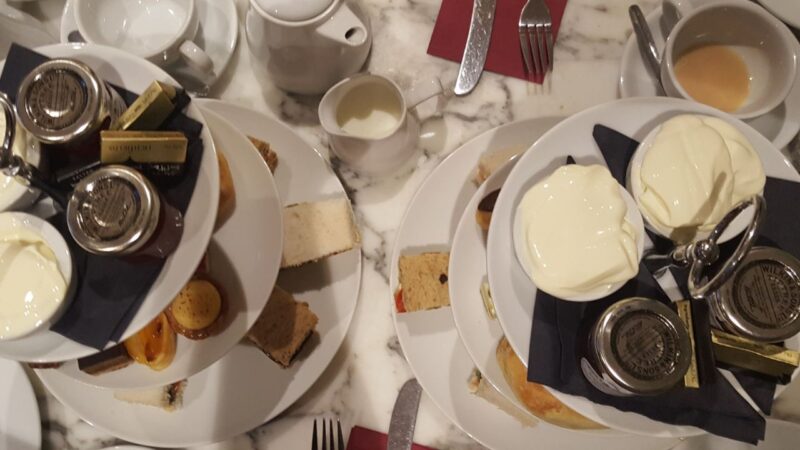 cream and jam from afternoon tea with a view in hampshire