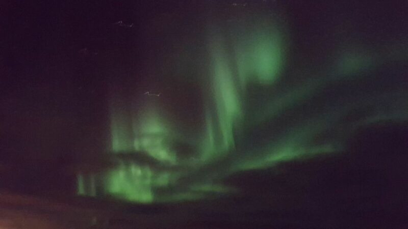 watching the northern lights without a car in iceland