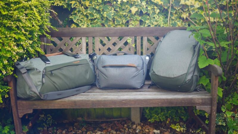 a selection of bags to take your packing for Iceland