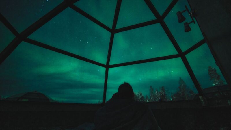 one of the best glass igloos in iceland with a view of the northern lights